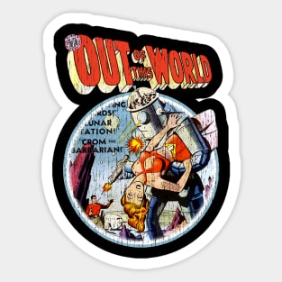 Vintage Worn Out of This World Tee Sticker